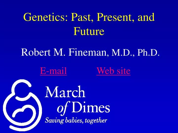 genetics past present and future