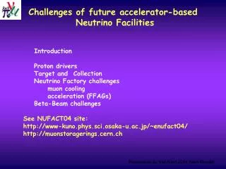 Challenges of future accelerator-based Neutrino Facilities