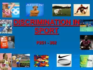 DISCRIMINATION IN SPORT