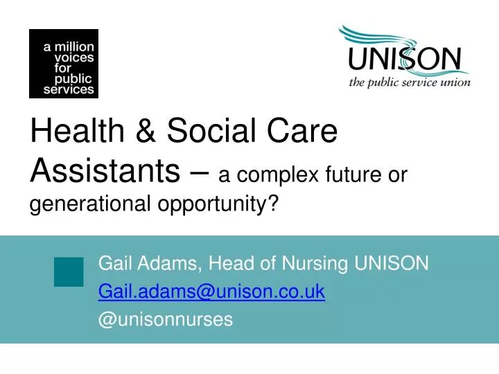 health social care assistants a complex future or generational opportunity