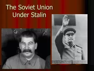 The Soviet Union Under Stalin