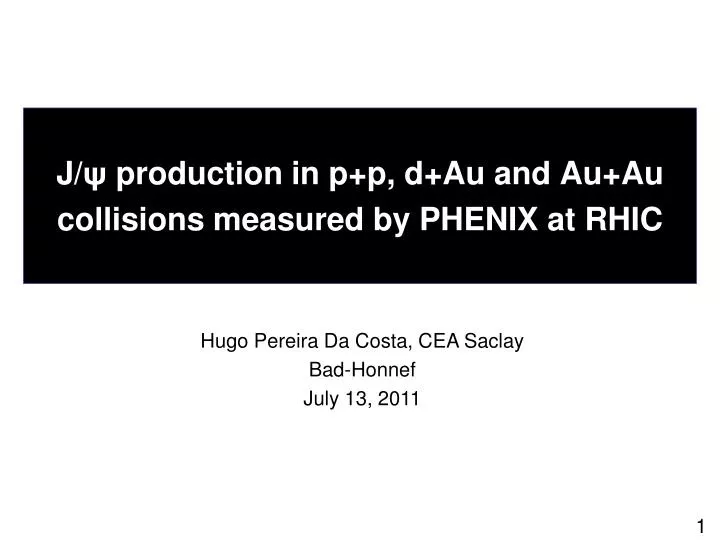 j production in p p d au and au au collisions measured by phenix at rhic