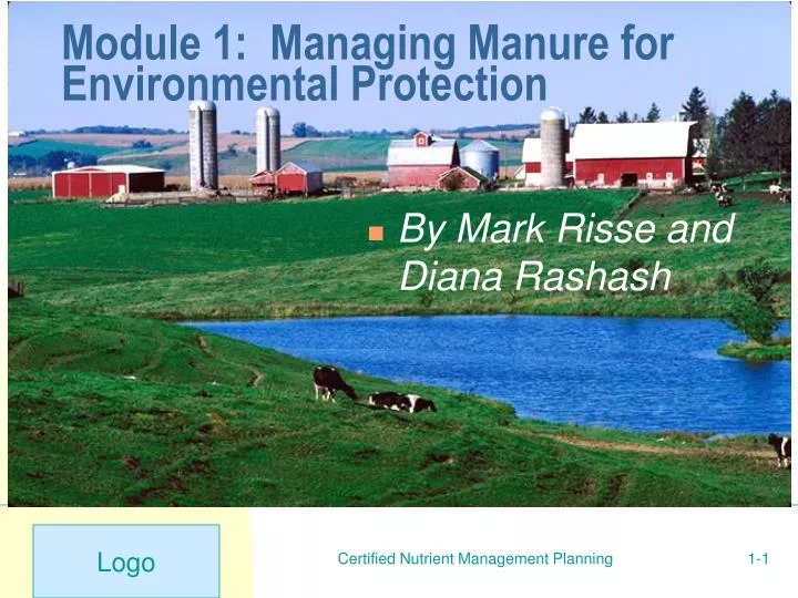 module 1 managing manure for environmental protection