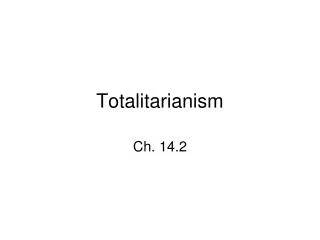 totalitarianism