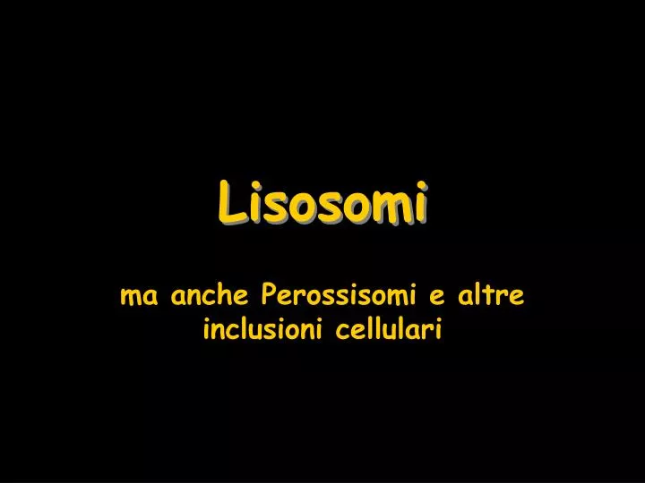 lisosomi