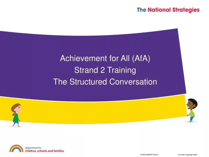 achievement for all afa strand 2 training the structured conversation