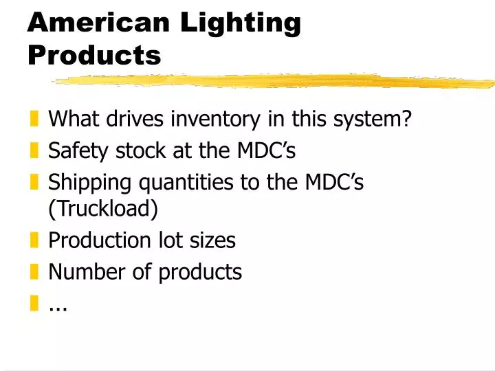 american lighting products
