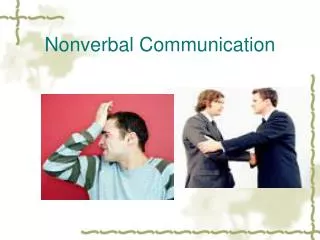 nonverbal communication