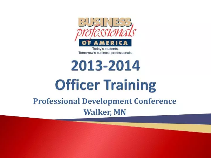 2013 2014 officer training