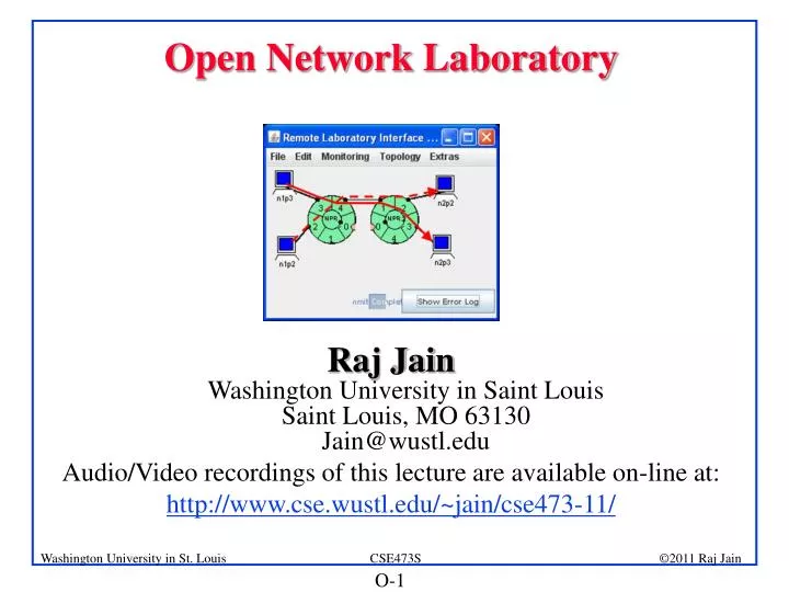open network laboratory
