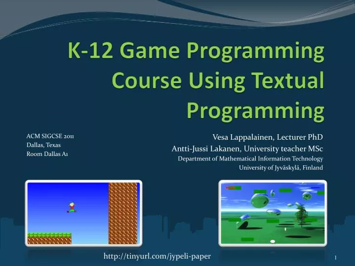 k 12 game programming course using textual programming