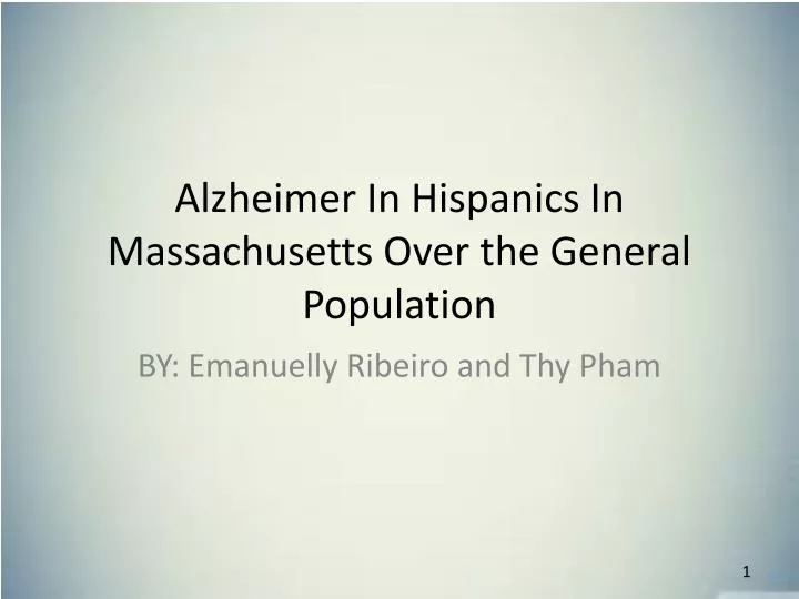 alzheimer in hispanic s in massachusetts over the general population