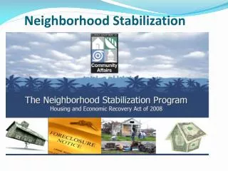 Neighborhood Stabilization Program