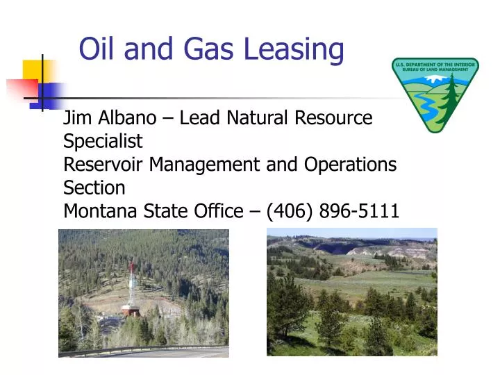 oil and gas leasing