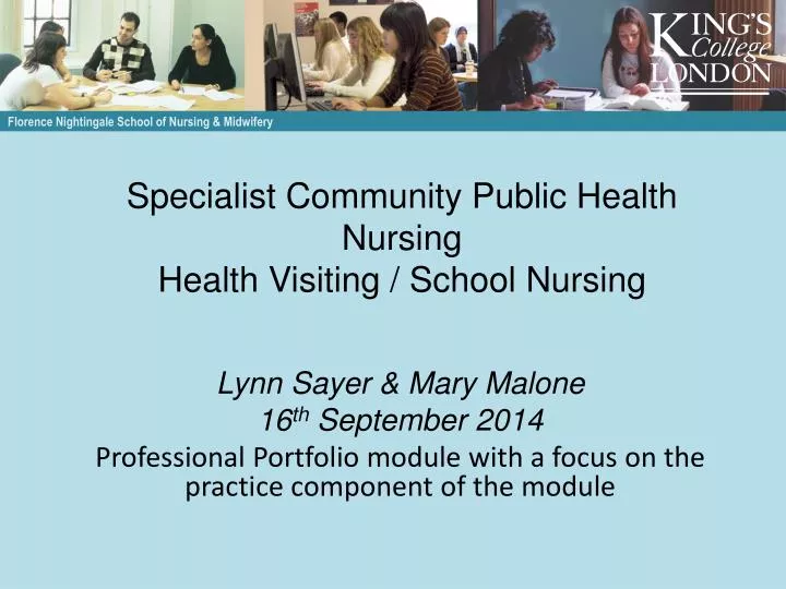 specialist community public health nursing health visiting school nursing