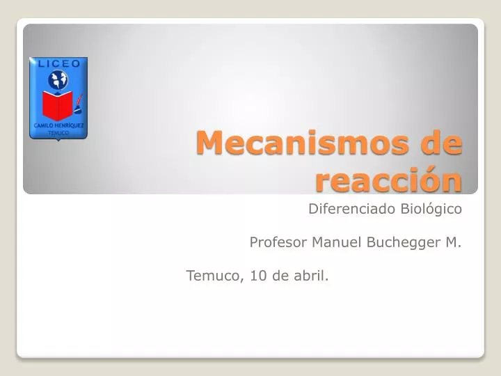 mecanismos de reacci n