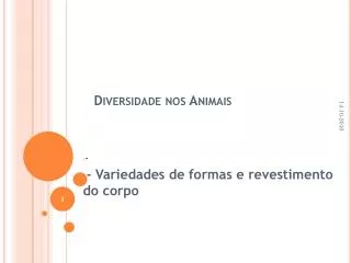 diversidade nos animais