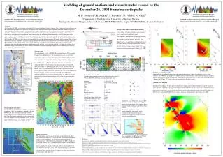 Modeling of ground motions and stress transfer caused by the