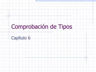 comprobaci n de tipos