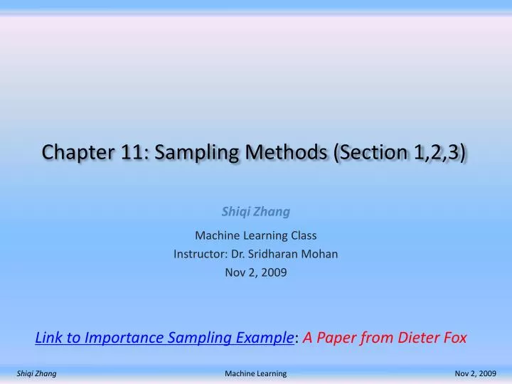 chapter 11 sampling methods section 1 2 3