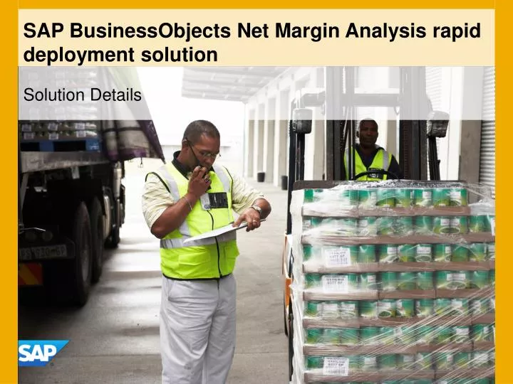 sap businessobjects net margin analysis rapid deployment solution