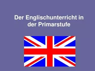 der englischunterricht in der primarstufe