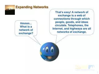 Hmmm... What is a network of exchange?