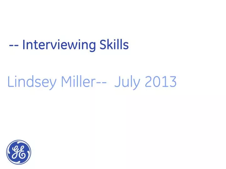 interviewing skills
