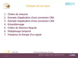 contenu de ce cours
