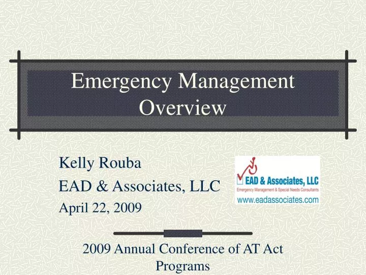 emergency management overview