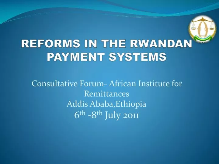 reforms in the rwandan payment systems