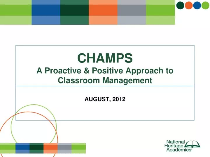 champs a proactive positive approach to classroom management