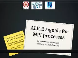 ALICE signals for MPI processes