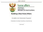 An Update on the Transformation Programme - slide 1