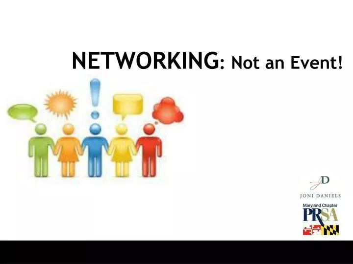 networking not an event