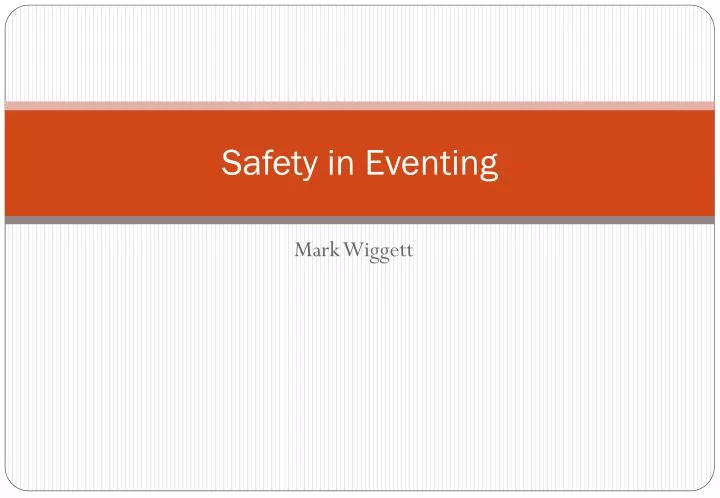 safety in eventing