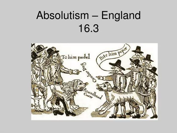 absolutism england 16 3
