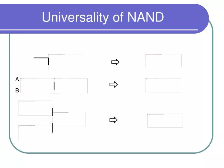 universality of nand