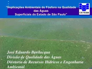 implica es ambientais do f sforo na qualidade das guas superficiais do estado de s o paulo