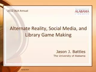 Alternate Reality, Social Media, and Library Game Making
