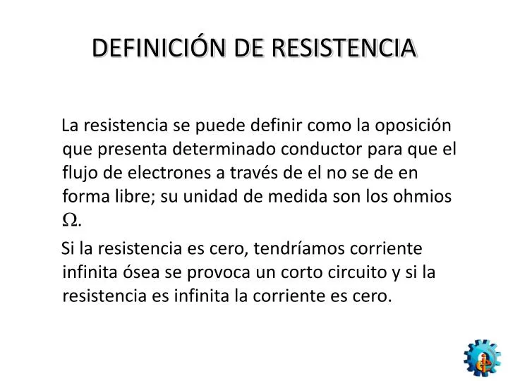 definici n de resistencia