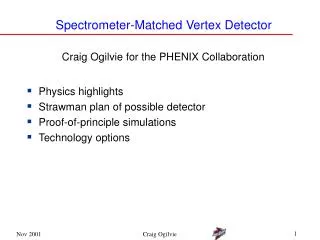 Spectrometer-Matched Vertex Detector