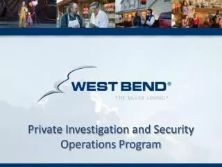 Private Investigation and Security Operations Program