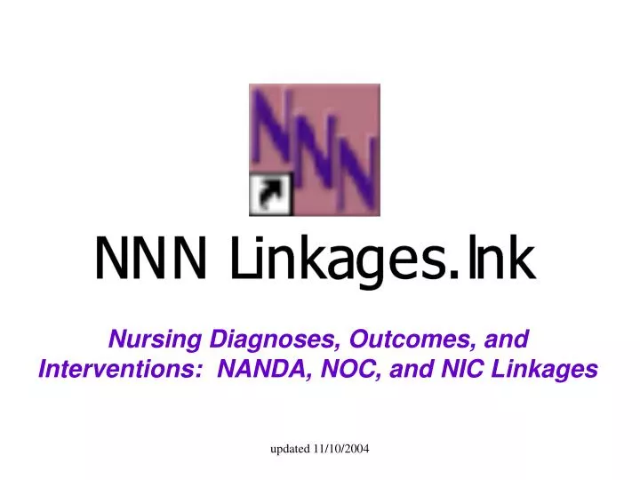 nursing diagnoses outcomes and interventions nanda noc and nic linkages