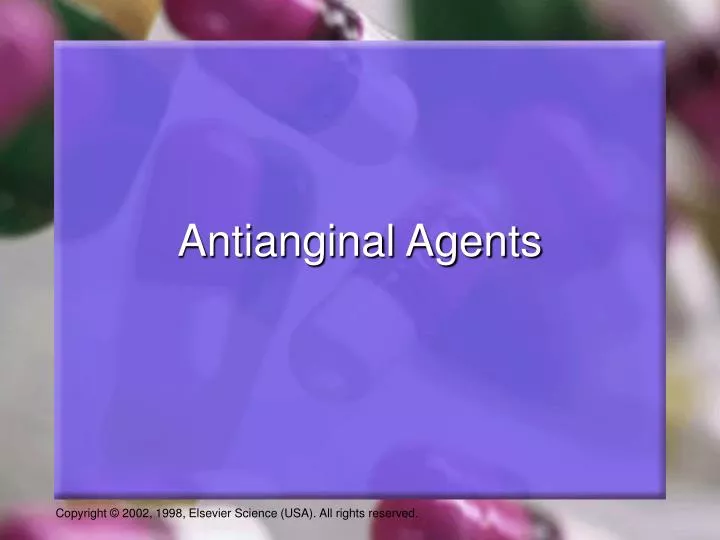 antianginal agents