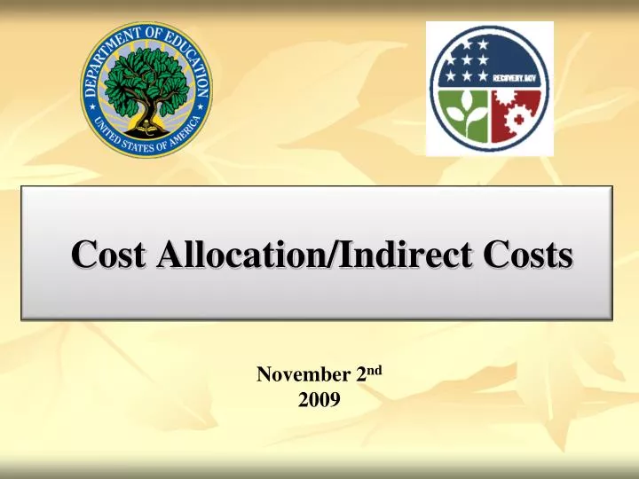cost allocation indirect costs