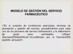 MODELO DE GESTIÓN DEL SERVICIO FARMACÉUTICO - slide 1