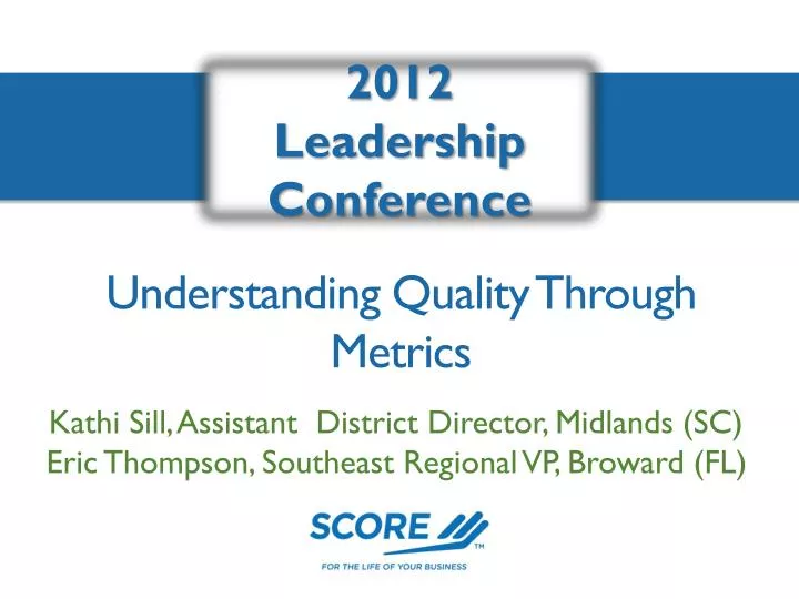 understanding quality through metrics