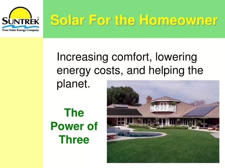 solar for the homeowner