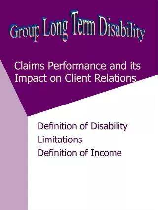 Claims Performance and its Impact on Client Relations